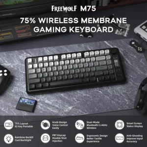 ATTACK SHARK M75 Wireless Membrane Gaming Keyboard