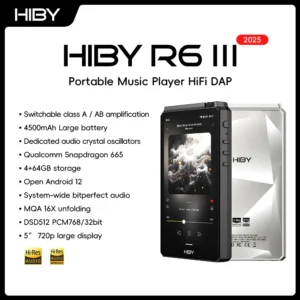 HiBy R6III 2025 / R6 Gen 3 Android 12 Music Player